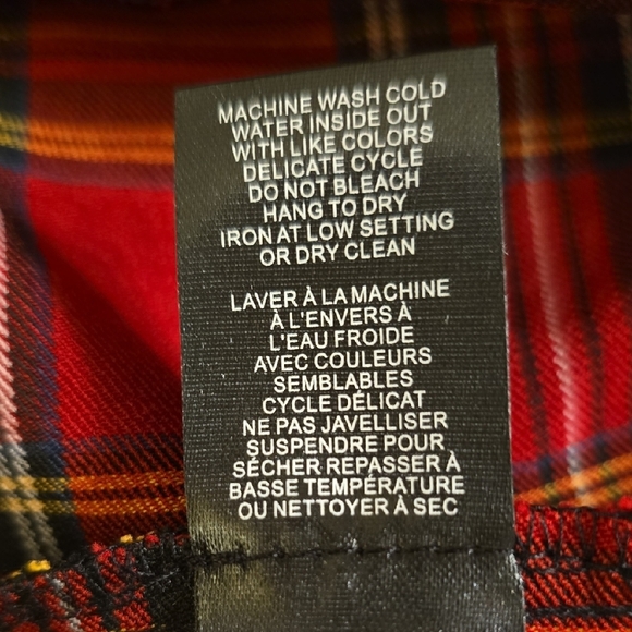 Jones New York Red Plaid Pull On Slim Leg - Picture 8 of 12